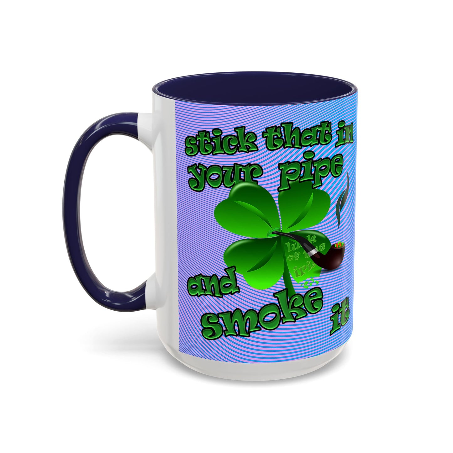 celtics logo - Accent Mug (light blue-purple wave)