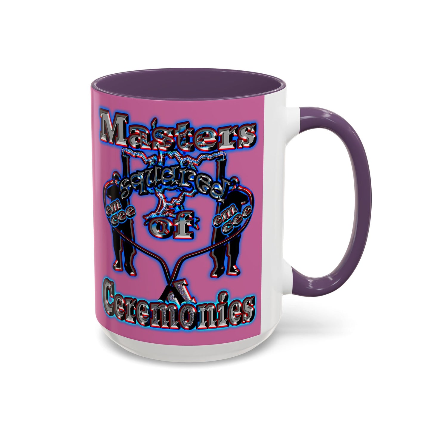 em cee squared - Accent Mug (light pink)