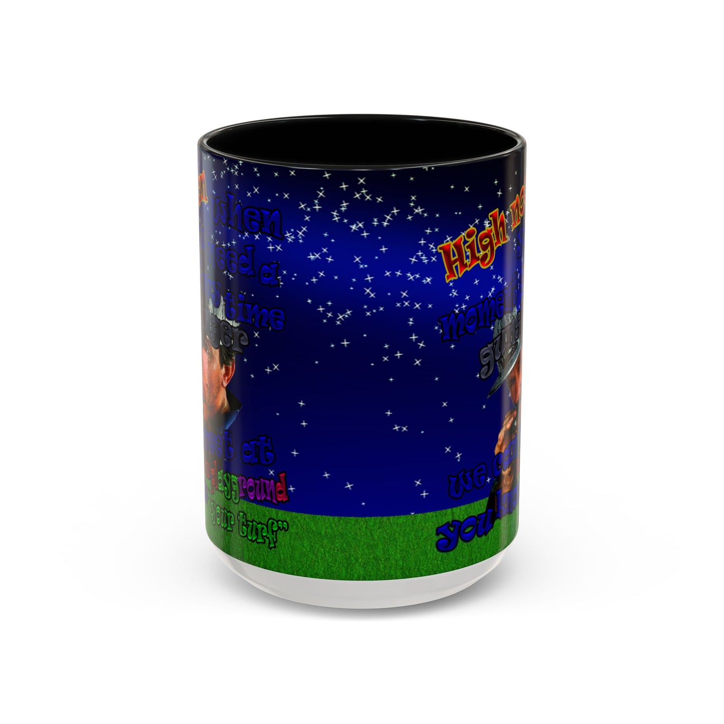 high noon - Accent Mug ('snoops' background)