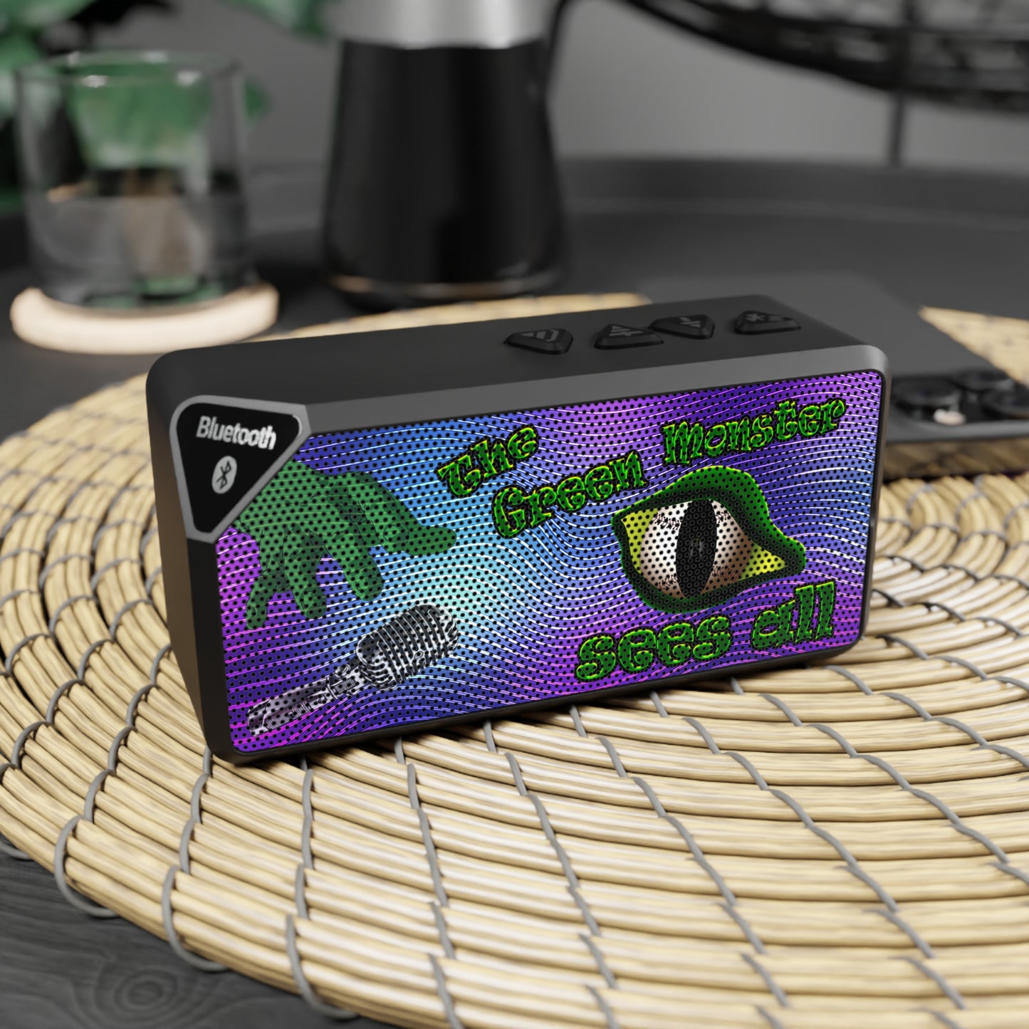 green monster - Jabba Bluetooth Speaker (purple wave)
