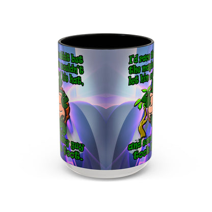 turtle race - Accent Mug (grey-pink wave)