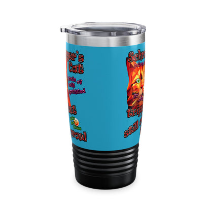 schrodinger's cat - Ringneck Tumbler, 20oz (turquoise)