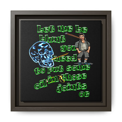 og - framed canvas art (black)