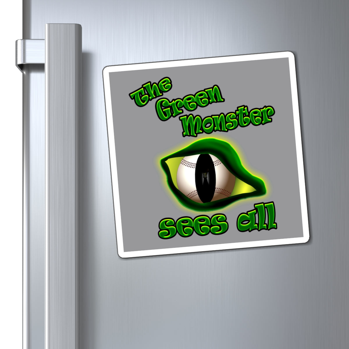 green monster - Magnets - (grey)