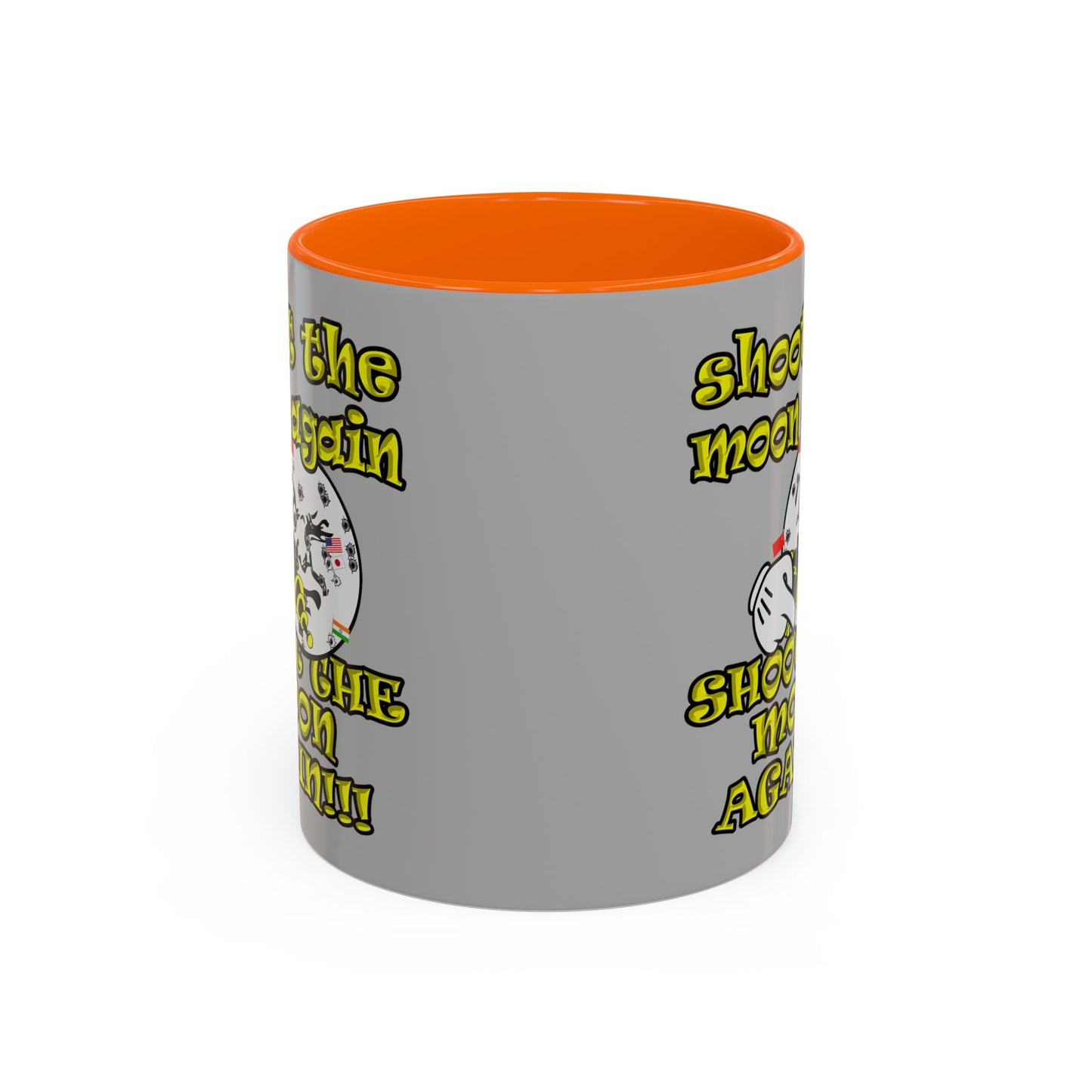 shoot the moon again - Accent Mug (light grey)