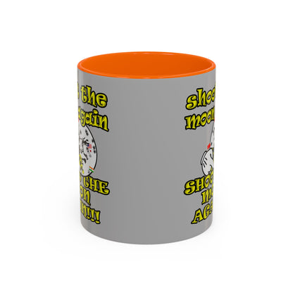 shoot the moon again - Accent Mug (light grey)