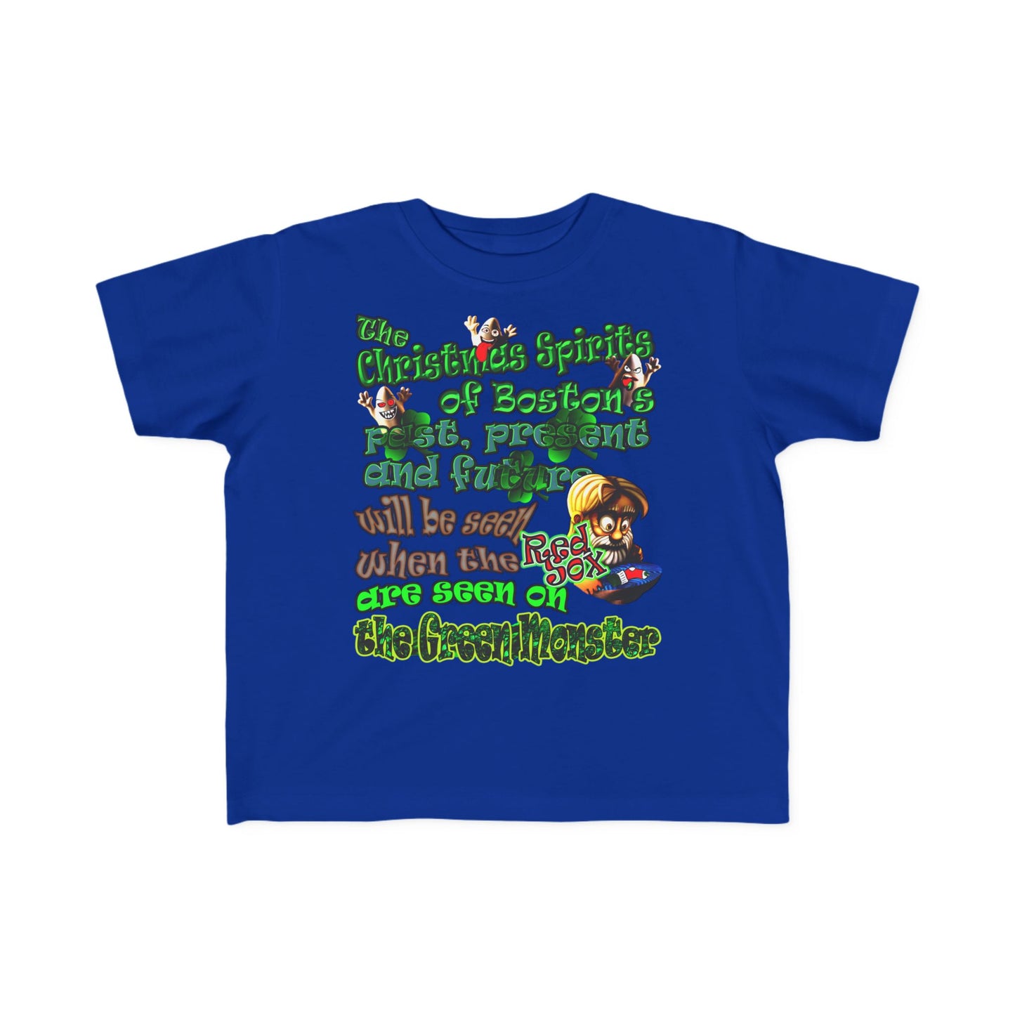 christmas spirits of boston - Toddler's Fine Jersey Tee