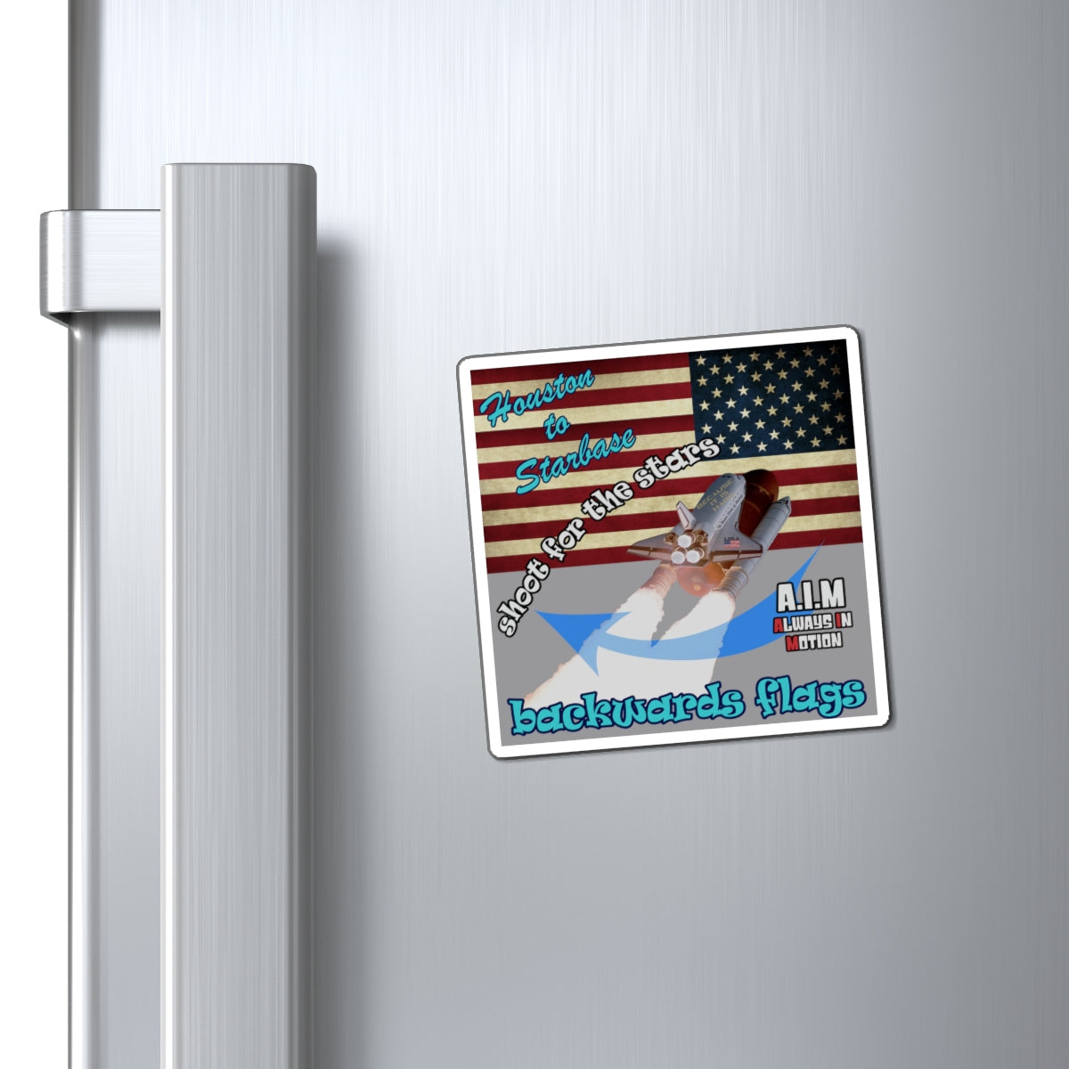 shoot for the stars - Magnets - (grey)