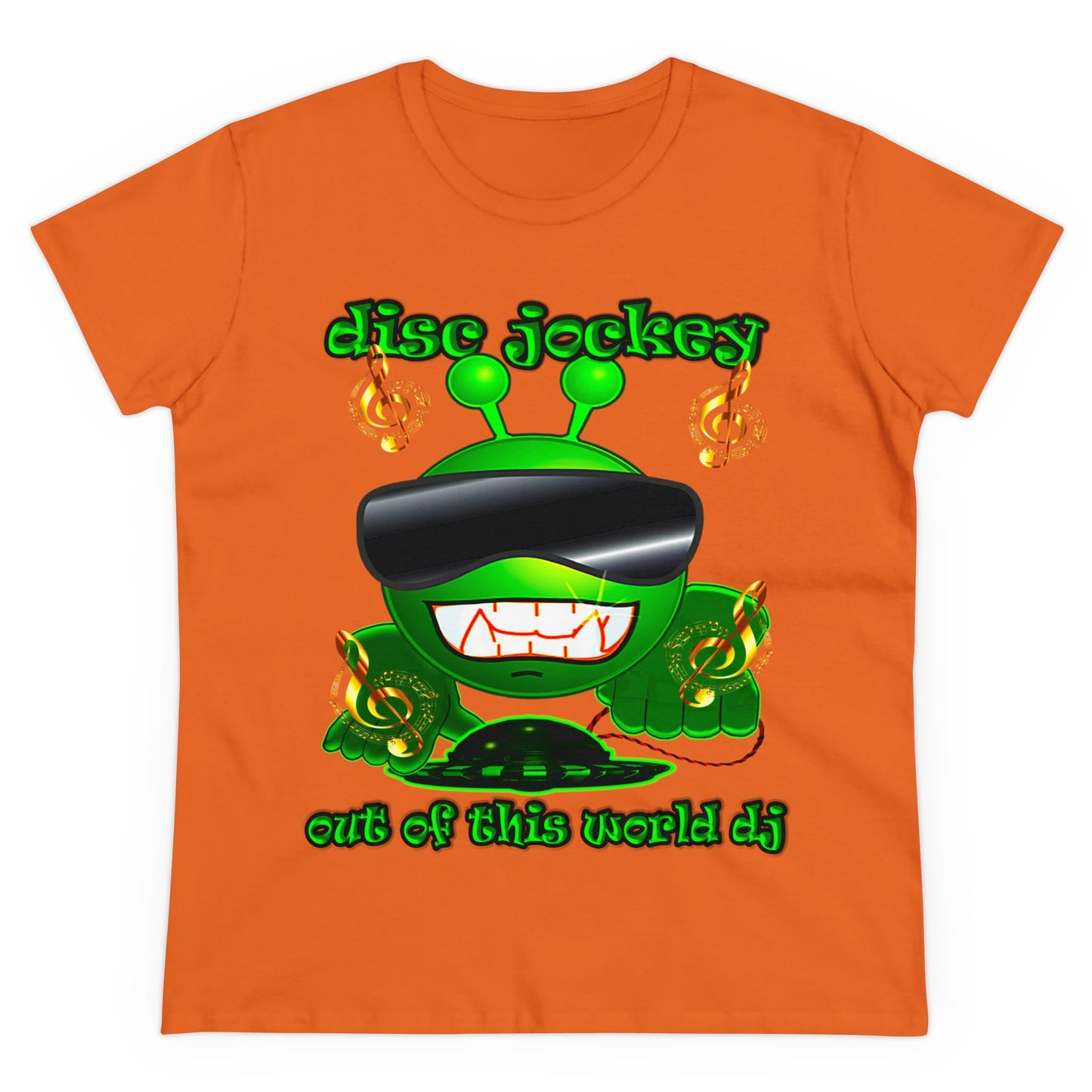 disc jockey - Women's Midweight Cotton Tee