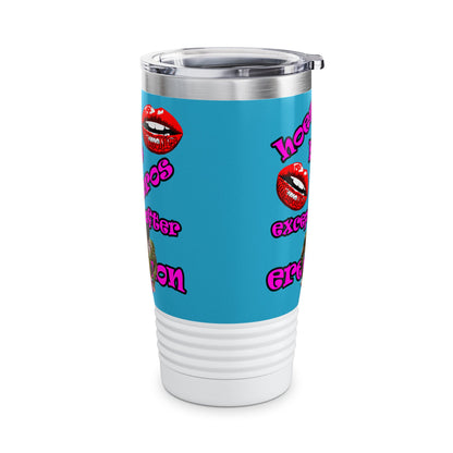 hoes b4 bros - Ringneck Tumbler, 20oz (turquoise)