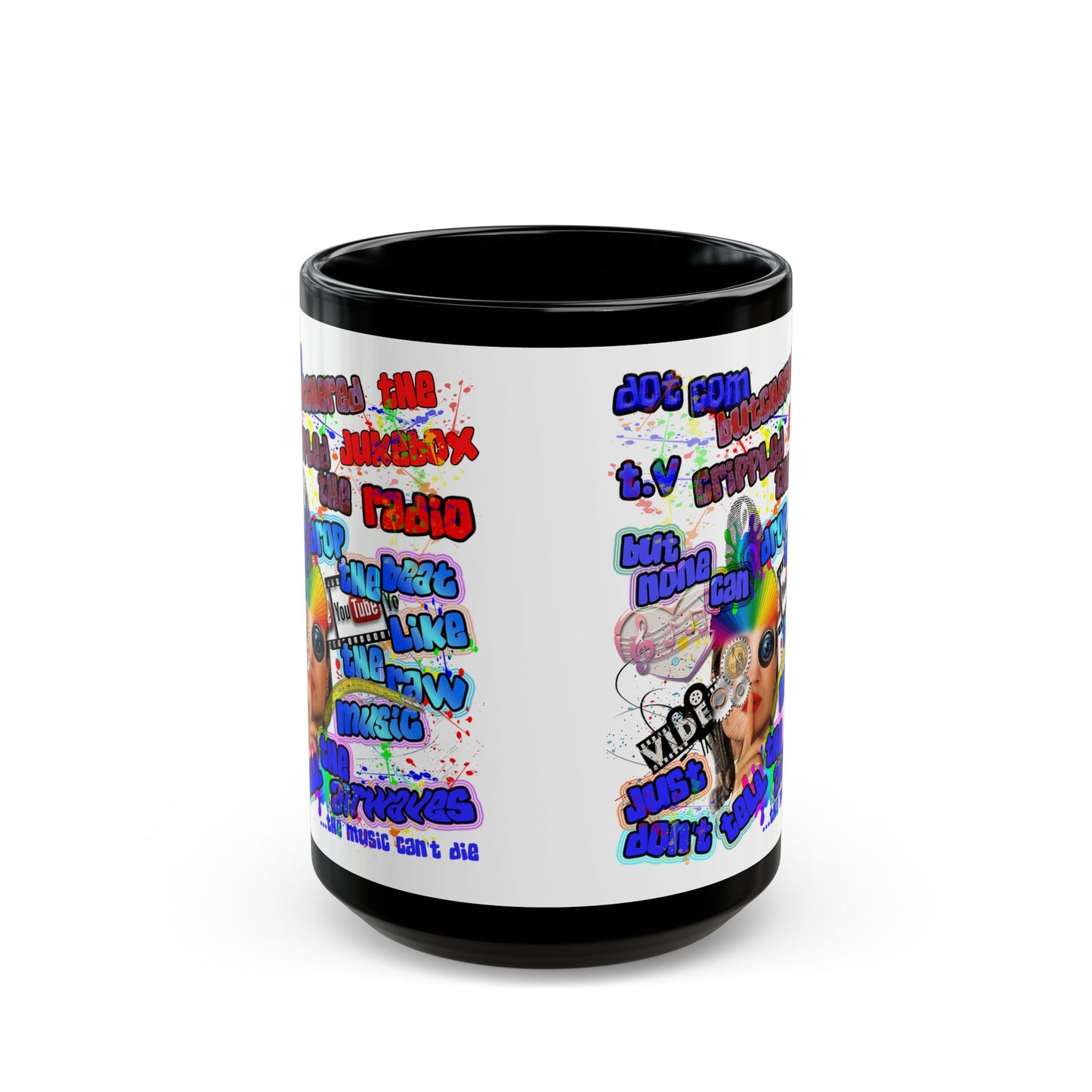 drop the beat - Black Mug (white)