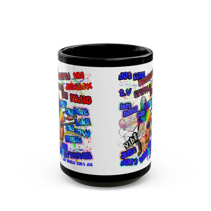 drop the beat - Black Mug (white)