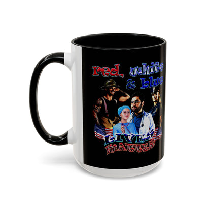 rw&b lives matter - Accent Mug (black)