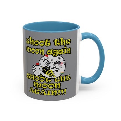 shoot the moon again - Accent Mug (grey)