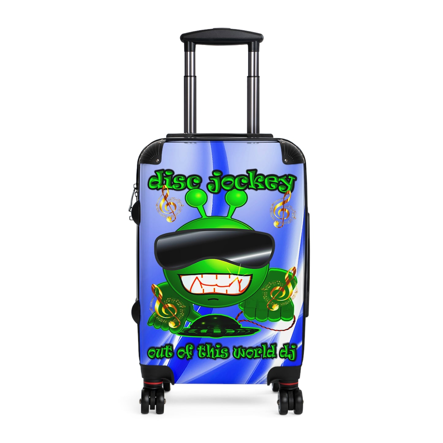 disc jockey - Suitcase (blue-white wave)