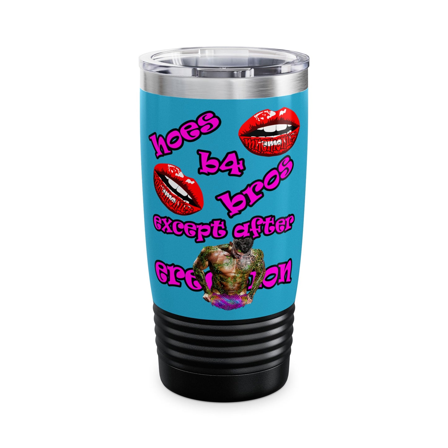 hoes b4 bros - Ringneck Tumbler, 20oz (turquoise)