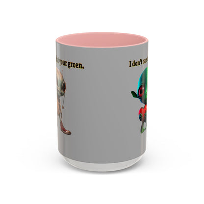I don't care that your grey - Accent Mug (light grey)