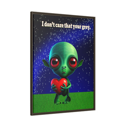 I don't care that your grey - framed canvas art ('snoops' background)