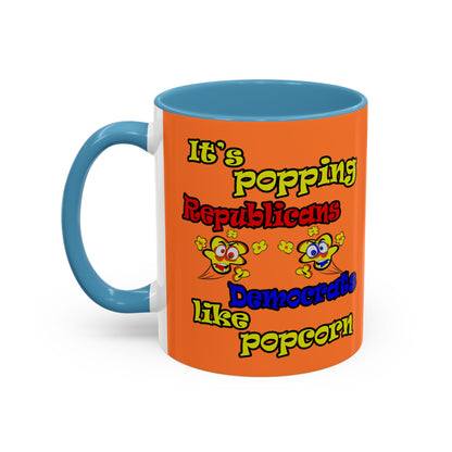 popping like popcorn - Accent Mug (crusta)