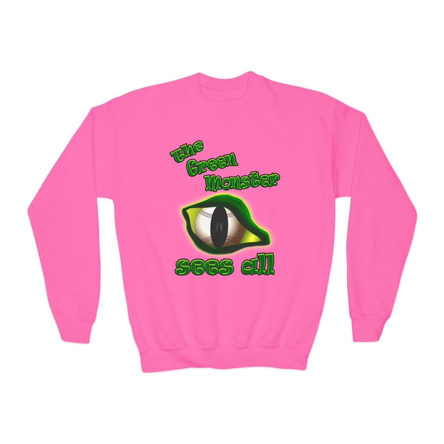 green monster - Youth Crewneck Sweatshirt