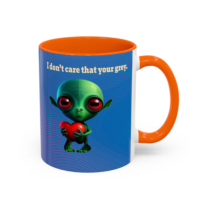 I don't care that your grey - Accent Mug (light blue-purple wave)