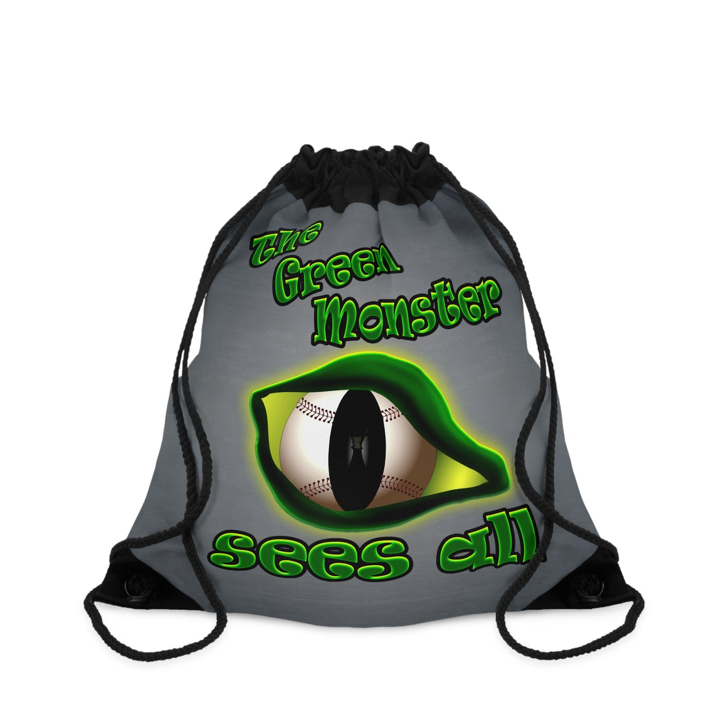 green monster - Drawstring Bag (grey-light grey)