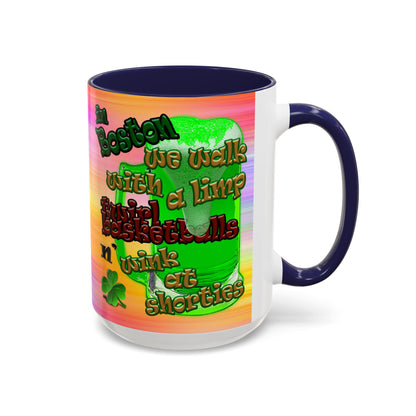 celtics logo - Accent Mug (color blur)