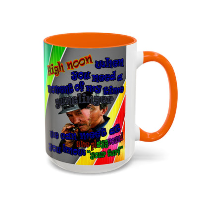high noon - Accent Mug (rainbow split)