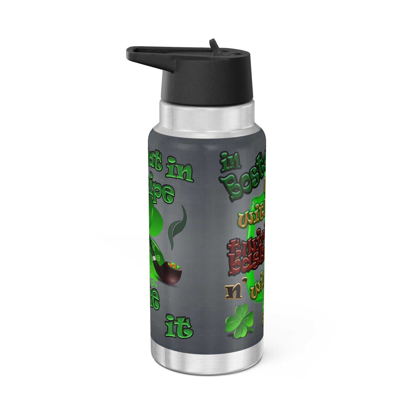 celtics logo - Gator Tumbler, 32oz  (grey-light grey)