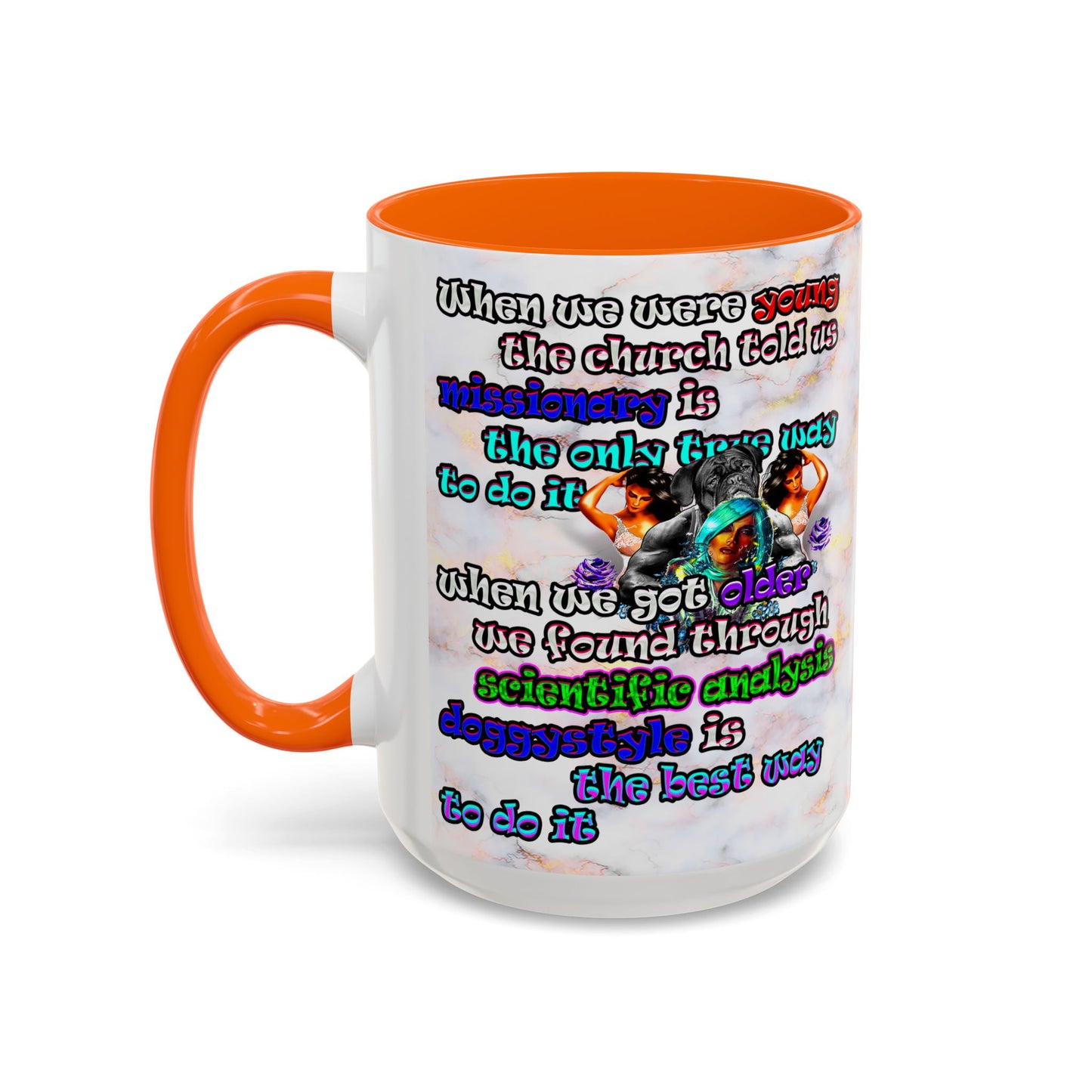 doggystyle - Accent Mug (white marble)
