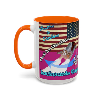 shoot for the stars - Accent Mug (pink)