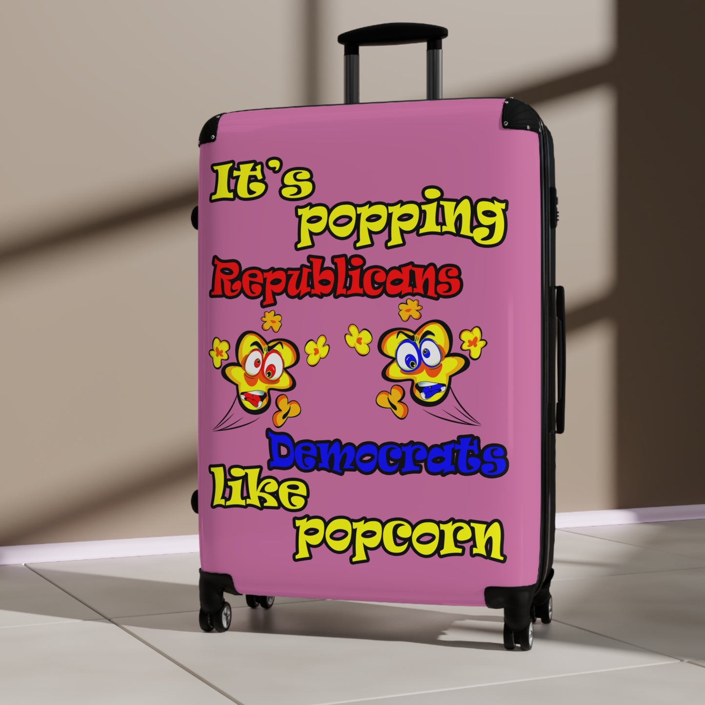 popping like popcorn - Suitcase (light pink)