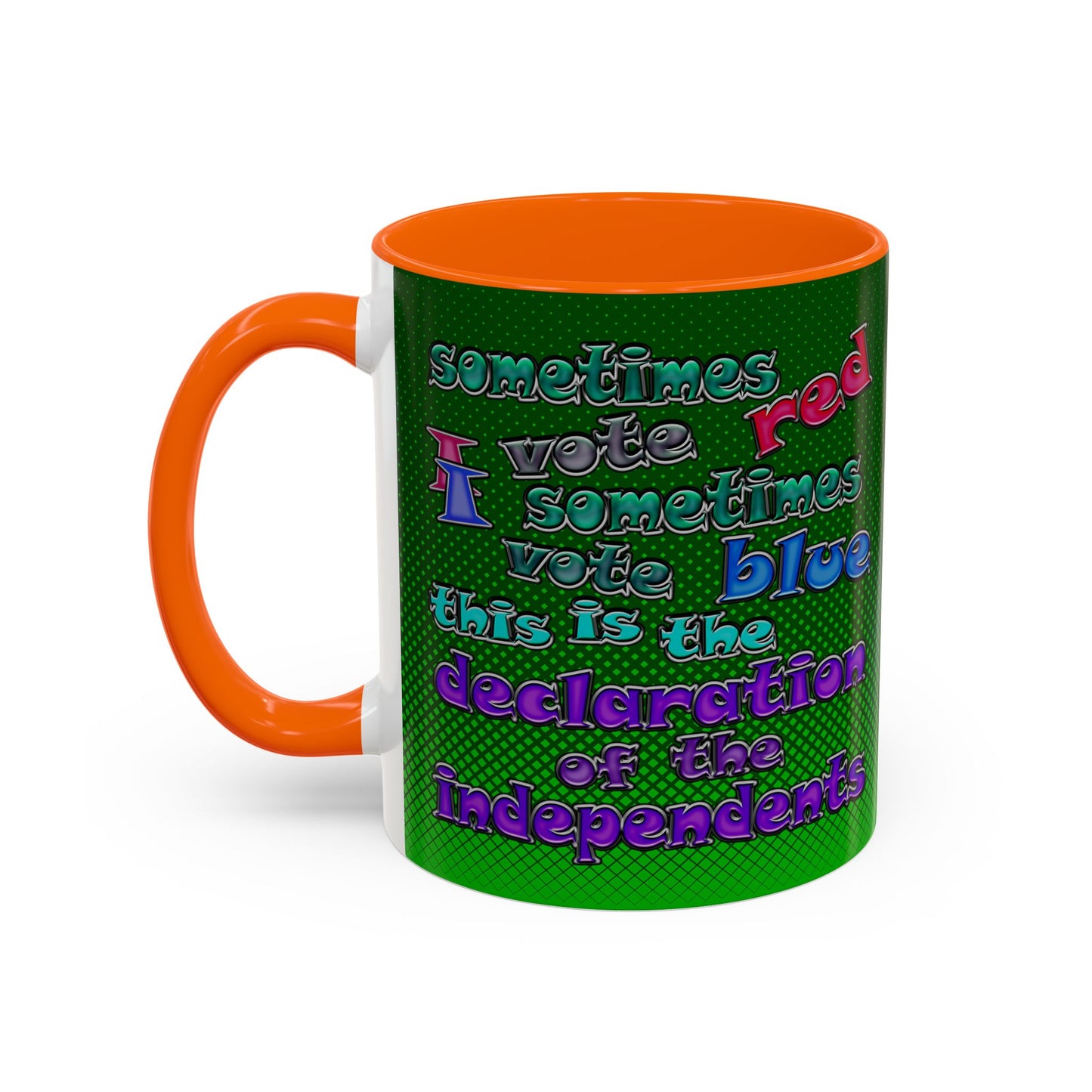declaration of the independents - Accent Mug (logo green)