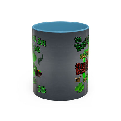 celtics logo - Accent Mug (grey-light grey)