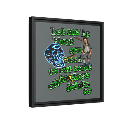 og - framed canvas art (dark grey)