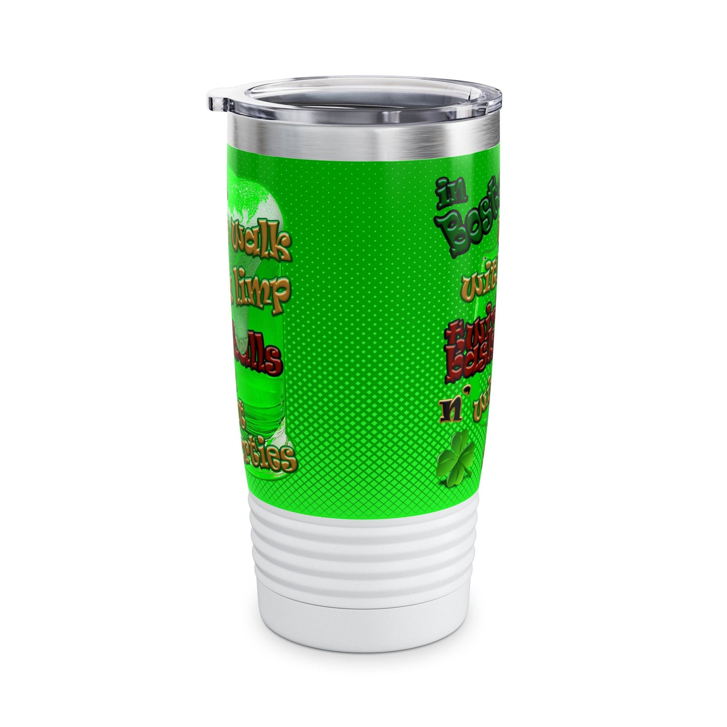 celtics logo - Ringneck Tumbler, 20oz (logo green)