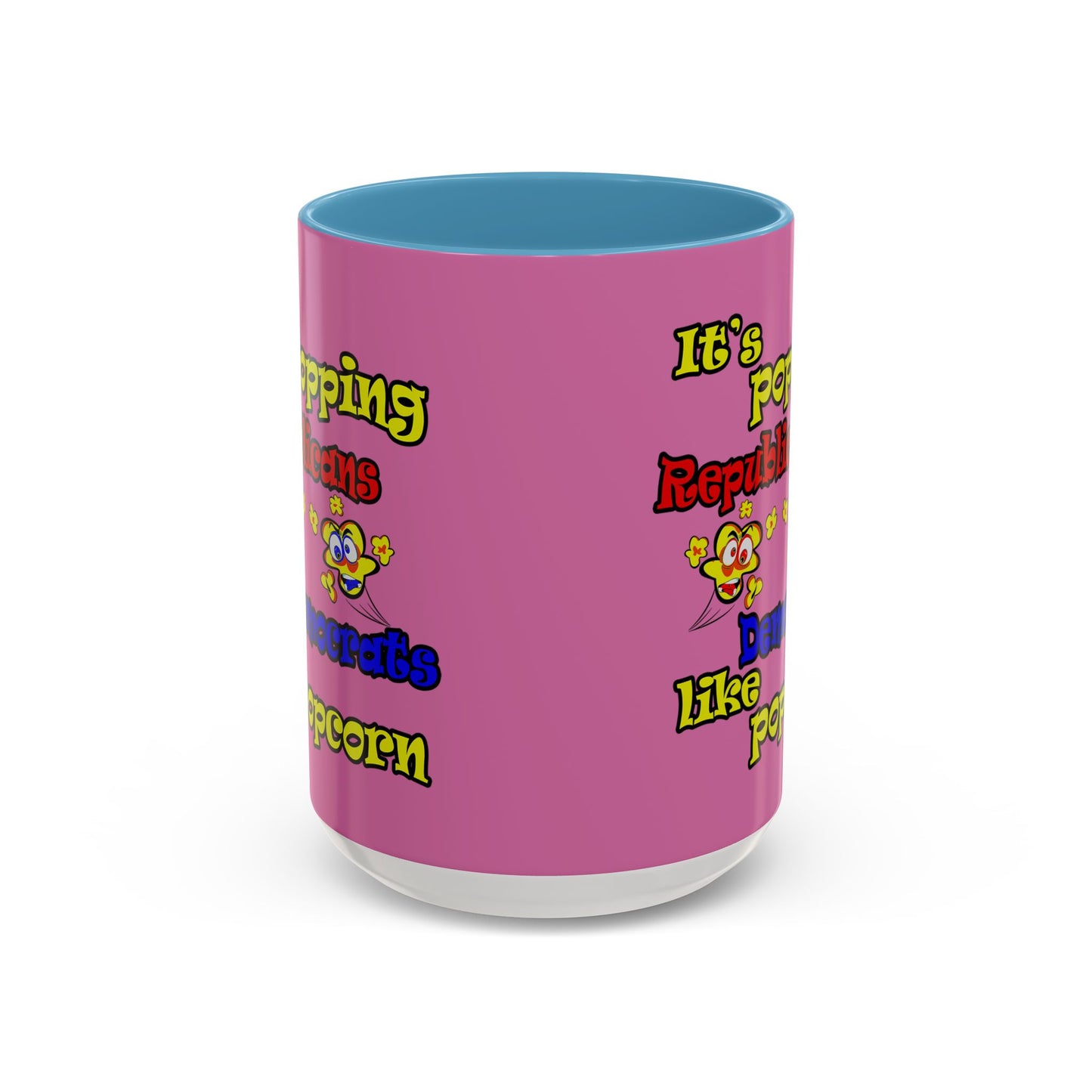 popping like popcorn - Accent Mug (light pink)