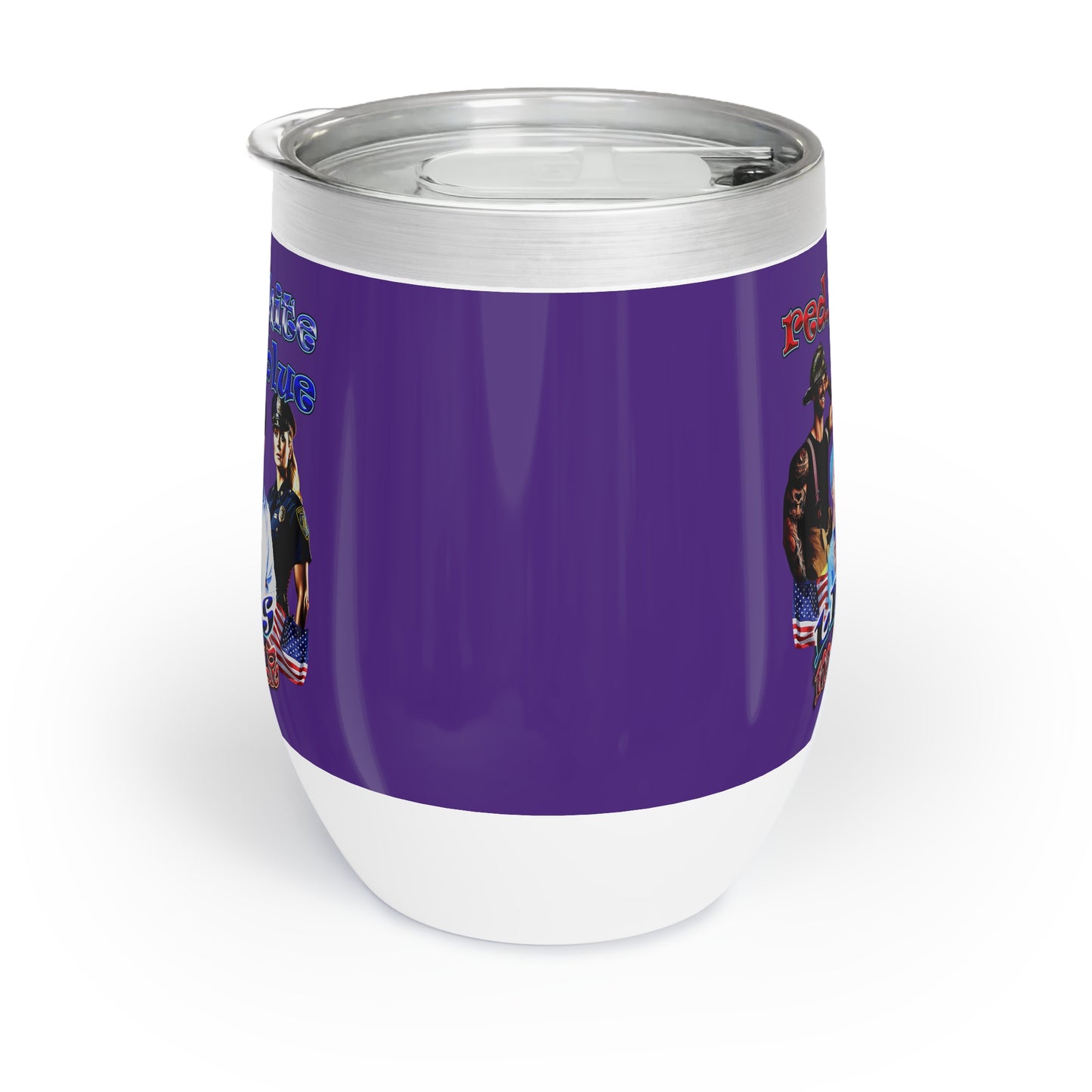 rw&b lives matter - Chill Wine Tumbler (purple)