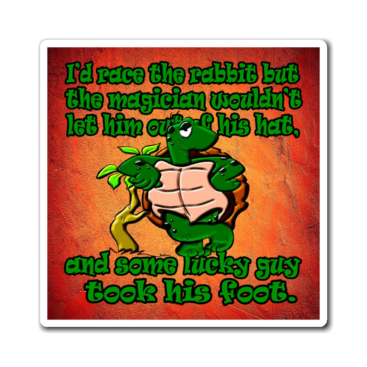 turtle race - Magnets - (burnt orange)