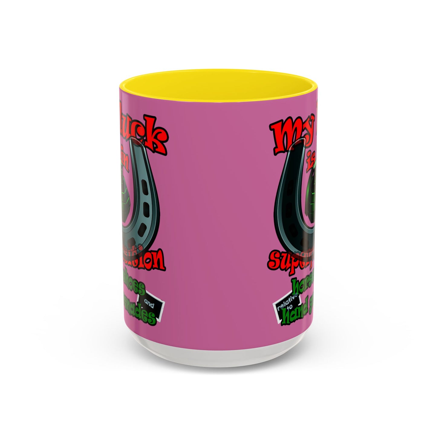my luck - Accent Mug (light pink)