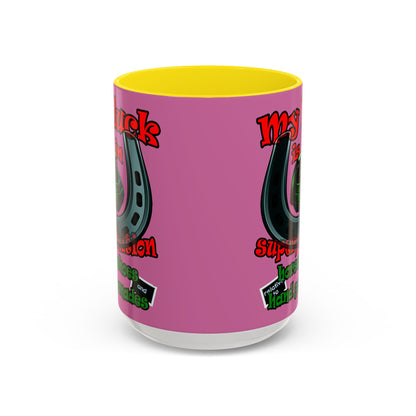my luck - Accent Mug (light pink)