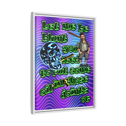 og - framed canvas art (purple wave)