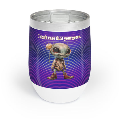 I don't care that your grey - Chill Wine Tumbler (purple wave)