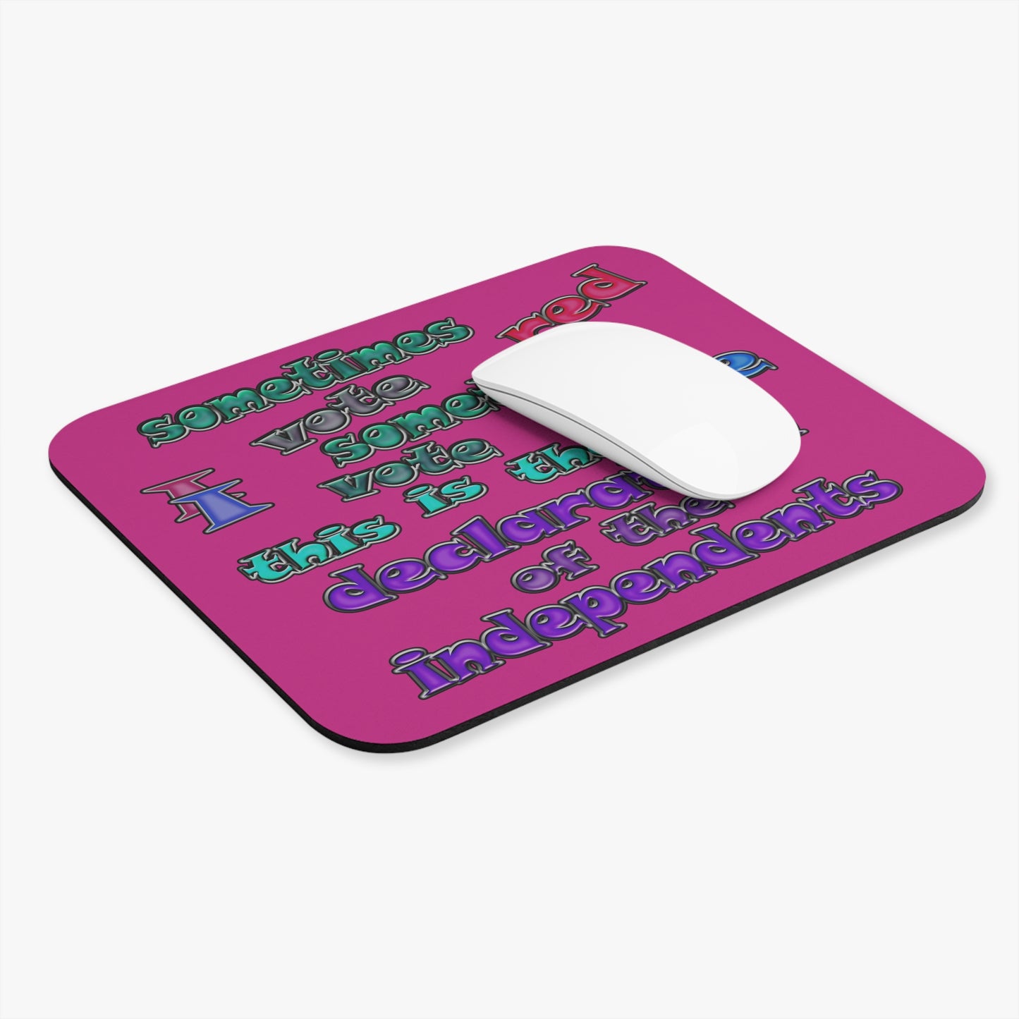declaration of the independents - Mouse Pad (Rectangle) (pink)