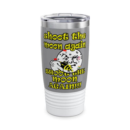 shoot the moon again - Ringneck Tumbler, 20oz (grey)
