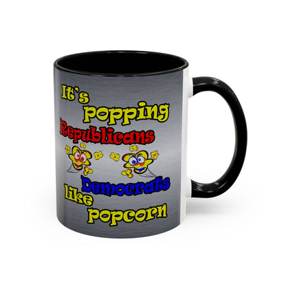 popping like popcorn - Accent Mug (brushed nickel)