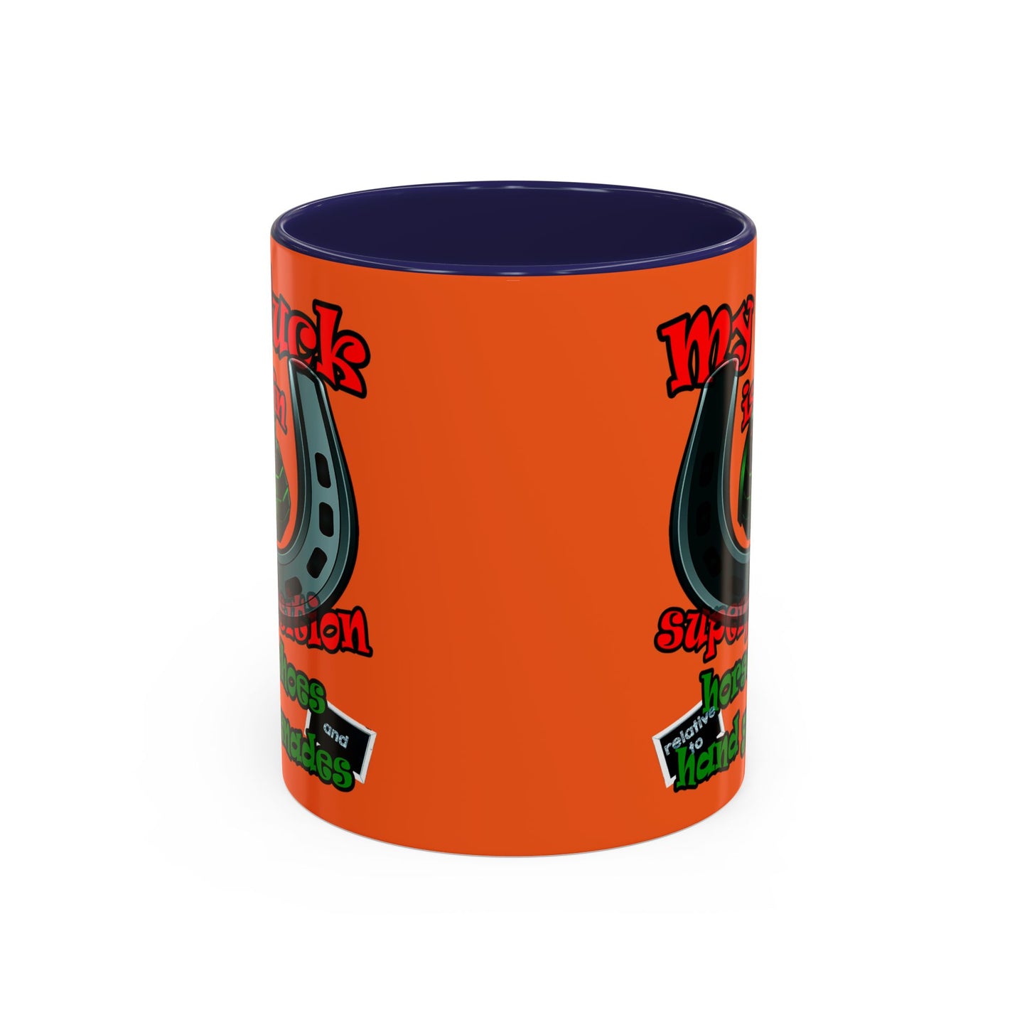 my luck - Accent Mug (orange)
