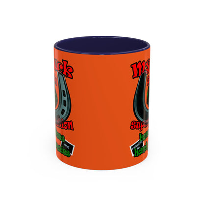 my luck - Accent Mug (orange)