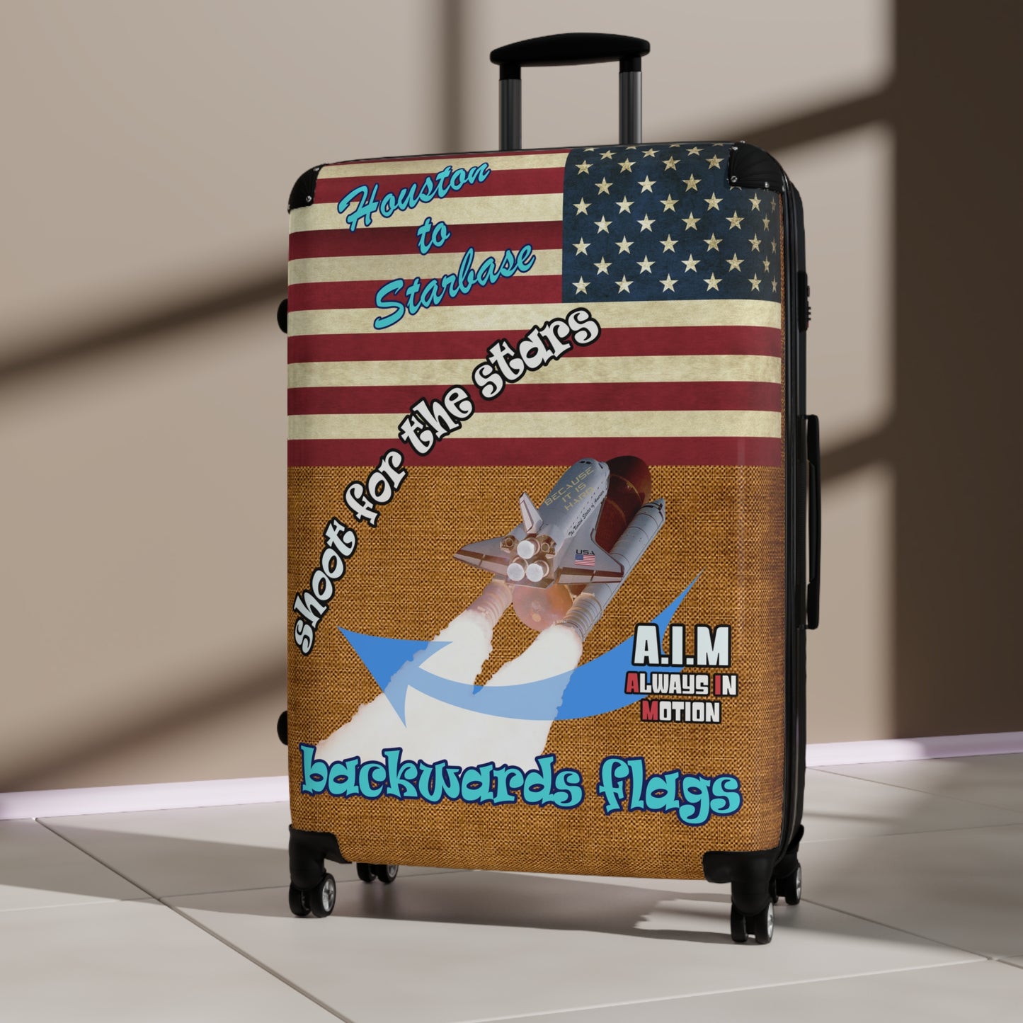 shoot for the stars - Suitcase (brown papyrus)