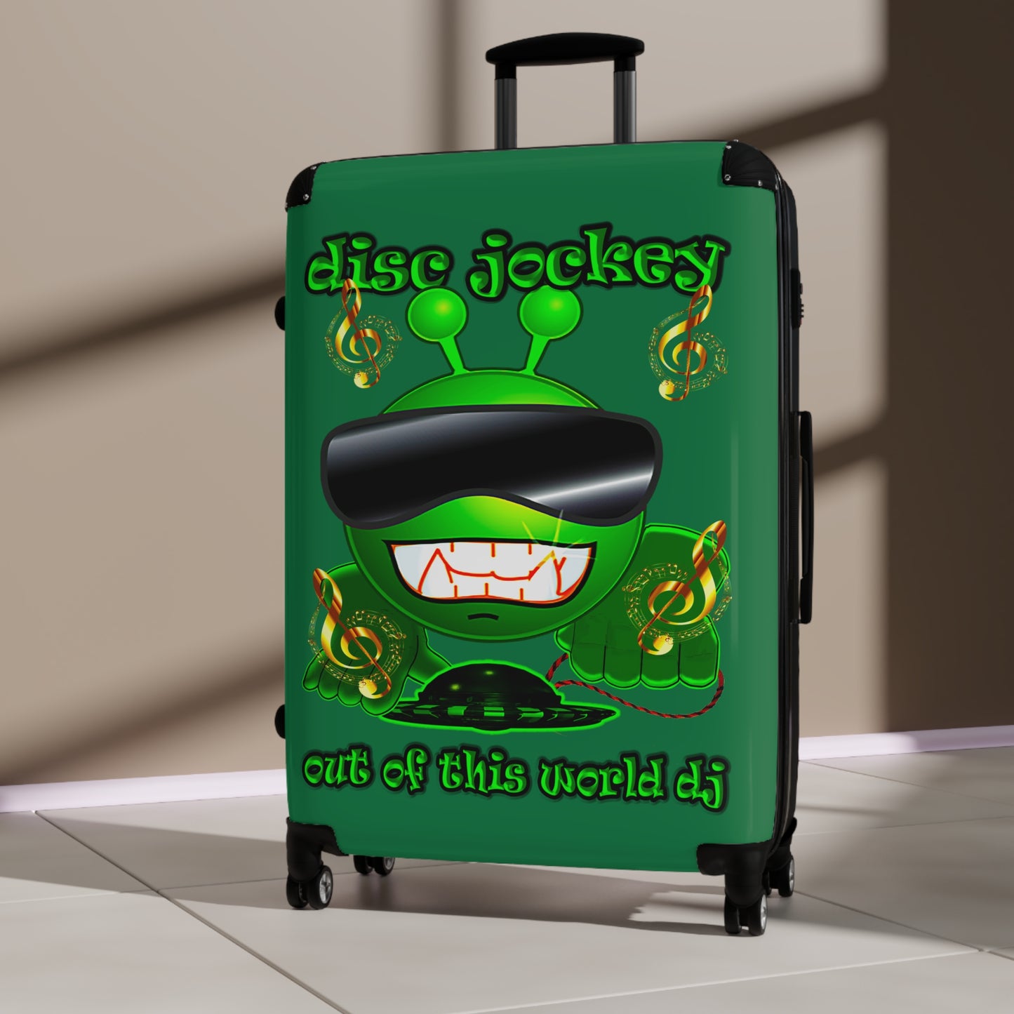 disc jockey - Suitcase (dark green)